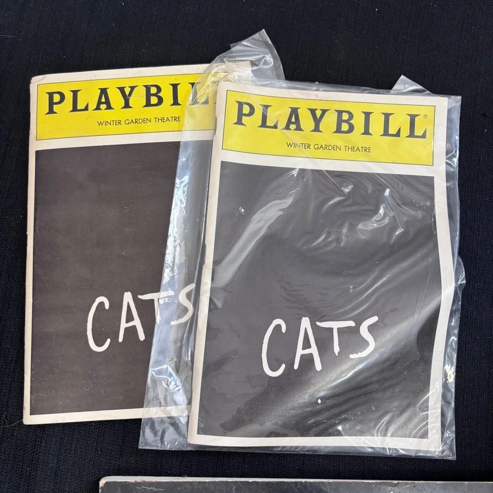 Cats Musical Bundle Andrew Lloyd Webber Sheet Music‎ 2 Playbills VHS Tape Set